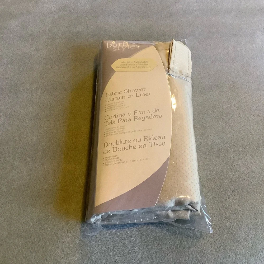Zenith Products Zenna Fabric Shower Curtain Taupe